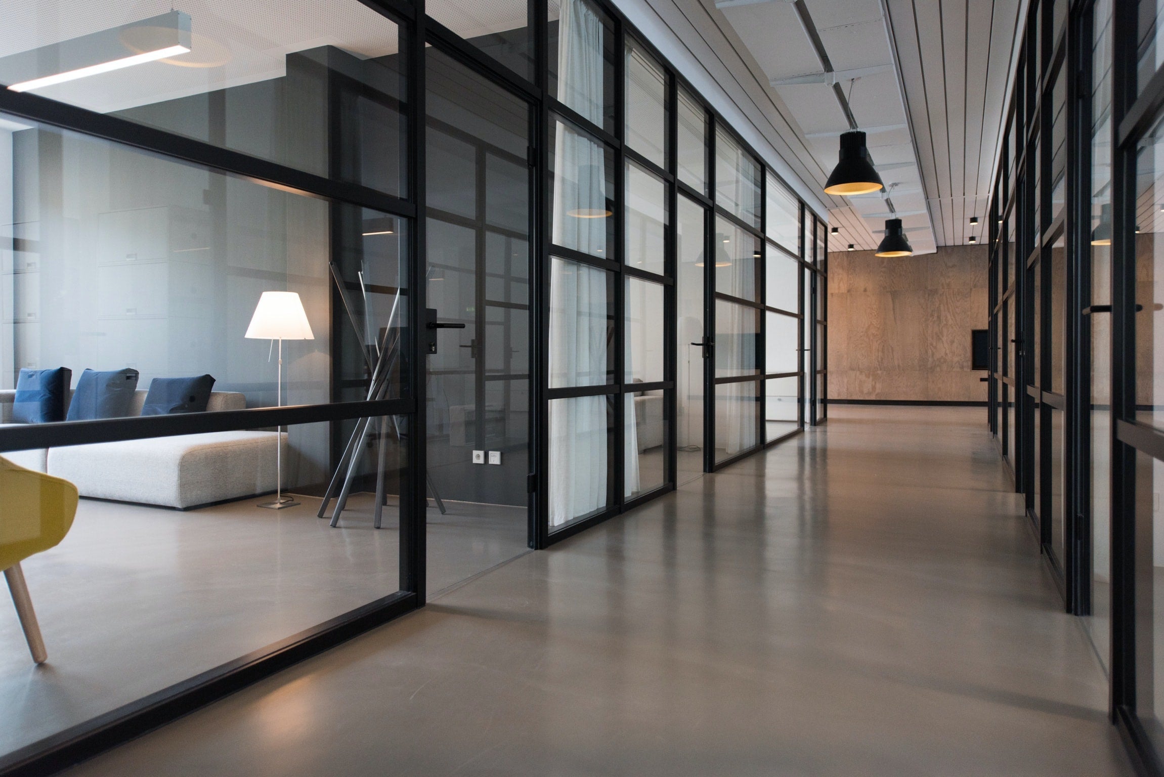 Modern commercial building exterior